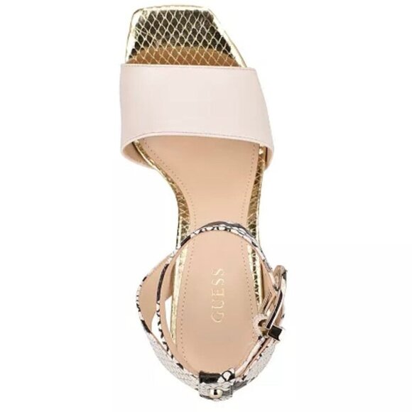 GUESS Los Angeles RIPPA Women's Platform Ankle Strap Block Heel Sandals Size 10 - Picture 5 of 8